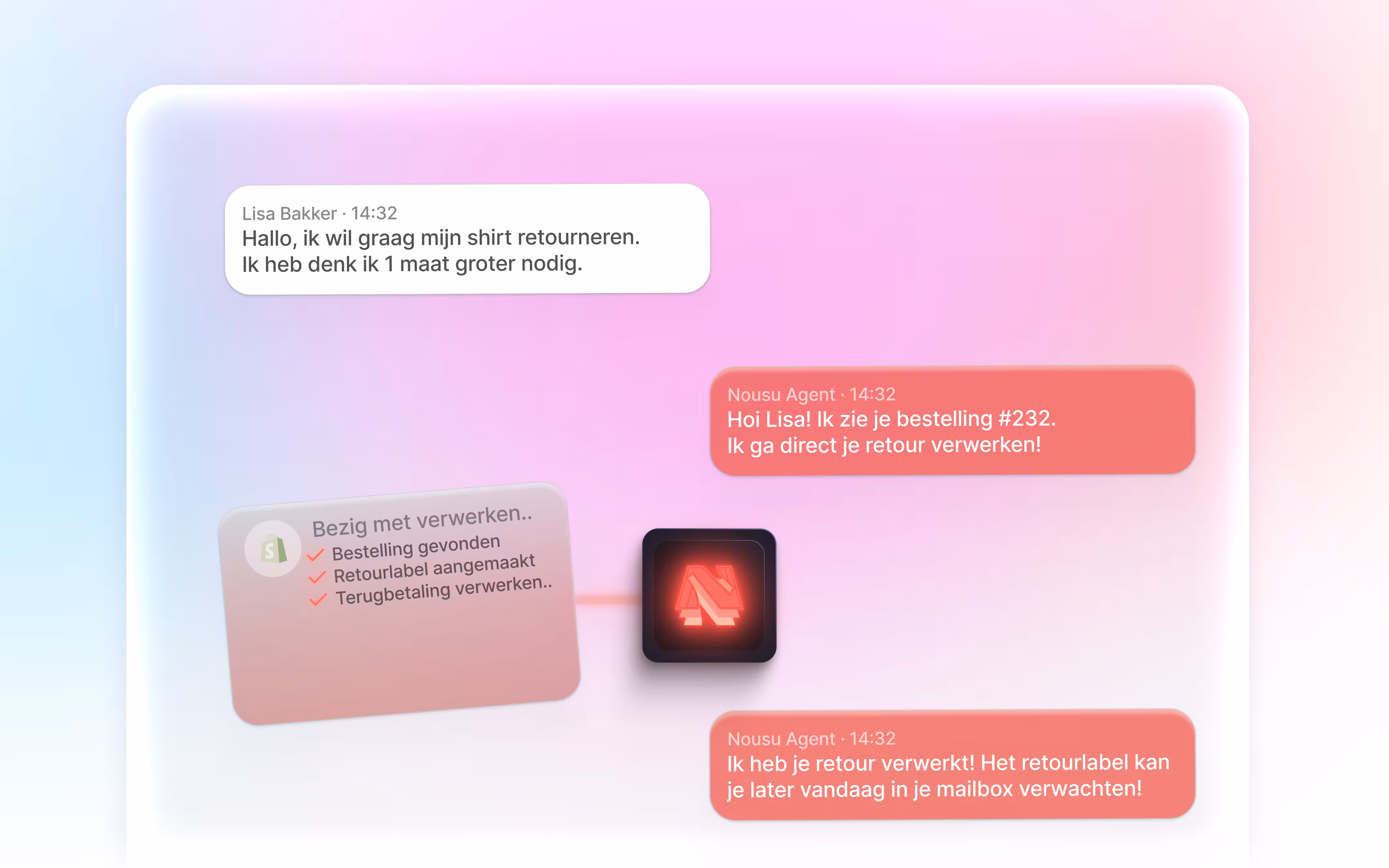 Nousu agent workspace — omnichannel inbox met AI-assistentie